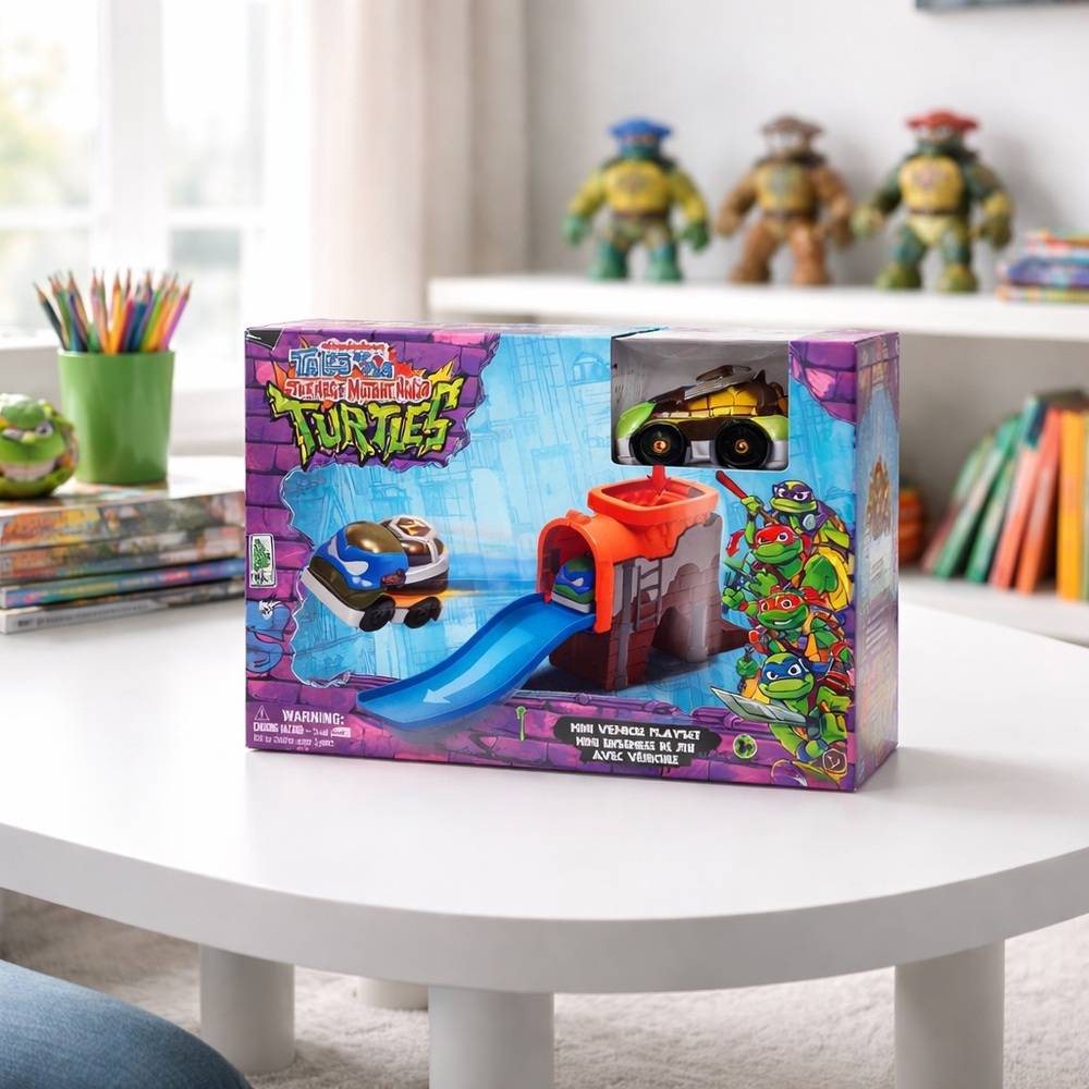 Nickelodeon Teenage Mutant Ninja Turtles Mutant Mayhem Mini Vehicle Playset